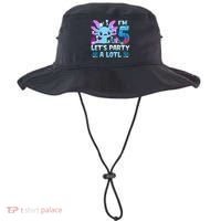I'm 5 Let's Party A Lotl 5th Birthday Cute Axolotl Lovers Bucket Hat thumb 0