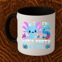 I'm 5 Let's Party A Lotl 5th Birthday Cute Axolotl Lovers Coffee Mug thumb 2