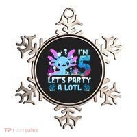 I'm 5 Let's Party A Lotl 5th Birthday Cute Axolotl Lovers Ornament thumb 0