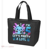 I'm 5 Let's Party A Lotl 5th Birthday Cute Axolotl Lovers Tote Bag thumb 3