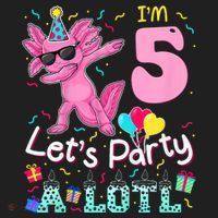 I'm 5 Let's Party A Lotl 5th Birthday Cute Axolotl Lovers Women's Sweatshirt thumb 2