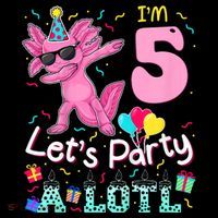 I'm 5 Let's Party A Lotl 5th Birthday Cute Axolotl Lovers Coffee Mug thumb 5