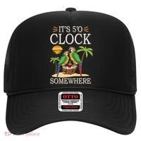 It's 5 O’Clock Somewhere Parrot Summer Beach Sunset Great Gift Hat thumb 0