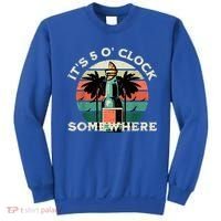 It's 5 O’clock Somewhere Summer Retro Sunset Drinking Sweatshirt thumb 0