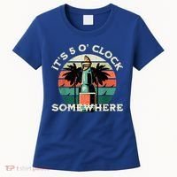 It's 5 O’clock Somewhere Summer Retro Sunset Drinking Women's T-Shirt thumb 0