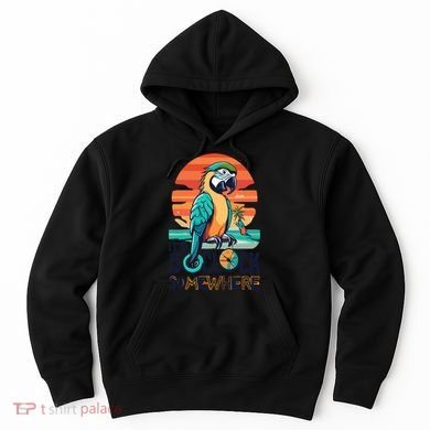 It's 5 O’Clock Somewhere Parrot Summer Beach Sunset Gift Hoodie