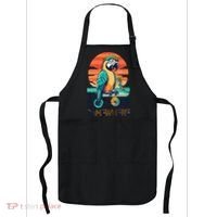 It's 5 O’Clock Somewhere Parrot Summer Beach Sunset Gift Apron thumb 0