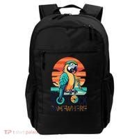 It's 5 O’Clock Somewhere Parrot Summer Beach Sunset Gift Backpack thumb 0