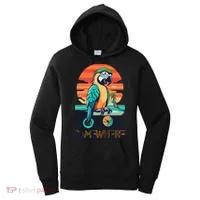 It's 5 O’Clock Somewhere Parrot Summer Beach Sunset Gift Women's Hoodie thumb 0