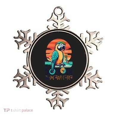 It's 5 O’Clock Somewhere Parrot Summer Beach Sunset Gift Ornament