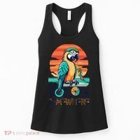 It's 5 O’Clock Somewhere Parrot Summer Beach Sunset Gift Women's Tank Top thumb 0