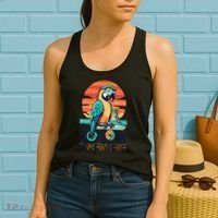 It's 5 O’Clock Somewhere Parrot Summer Beach Sunset Gift Women's Tank Top thumb 2