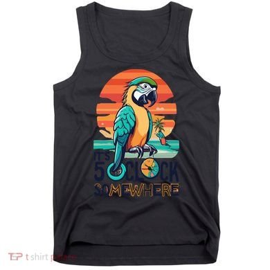 It's 5 O’Clock Somewhere Parrot Summer Beach Sunset Gift Tank Top