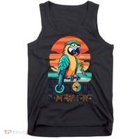 It's 5 O’Clock Somewhere Parrot Summer Beach Sunset Gift Tank Top thumb 0