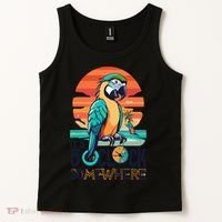 It's 5 O’Clock Somewhere Parrot Summer Beach Sunset Gift Tank Top thumb 2