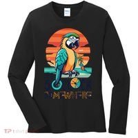It's 5 O’Clock Somewhere Parrot Summer Beach Sunset Gift Women's Long Sleeve Shirt thumb 0