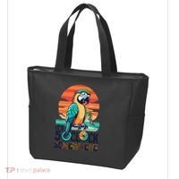 It's 5 O’Clock Somewhere Parrot Summer Beach Sunset Gift Tote Bag thumb 3