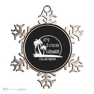 ItS 5 OClock Everywhere IM Retired Summer Vacation Funny Ornament