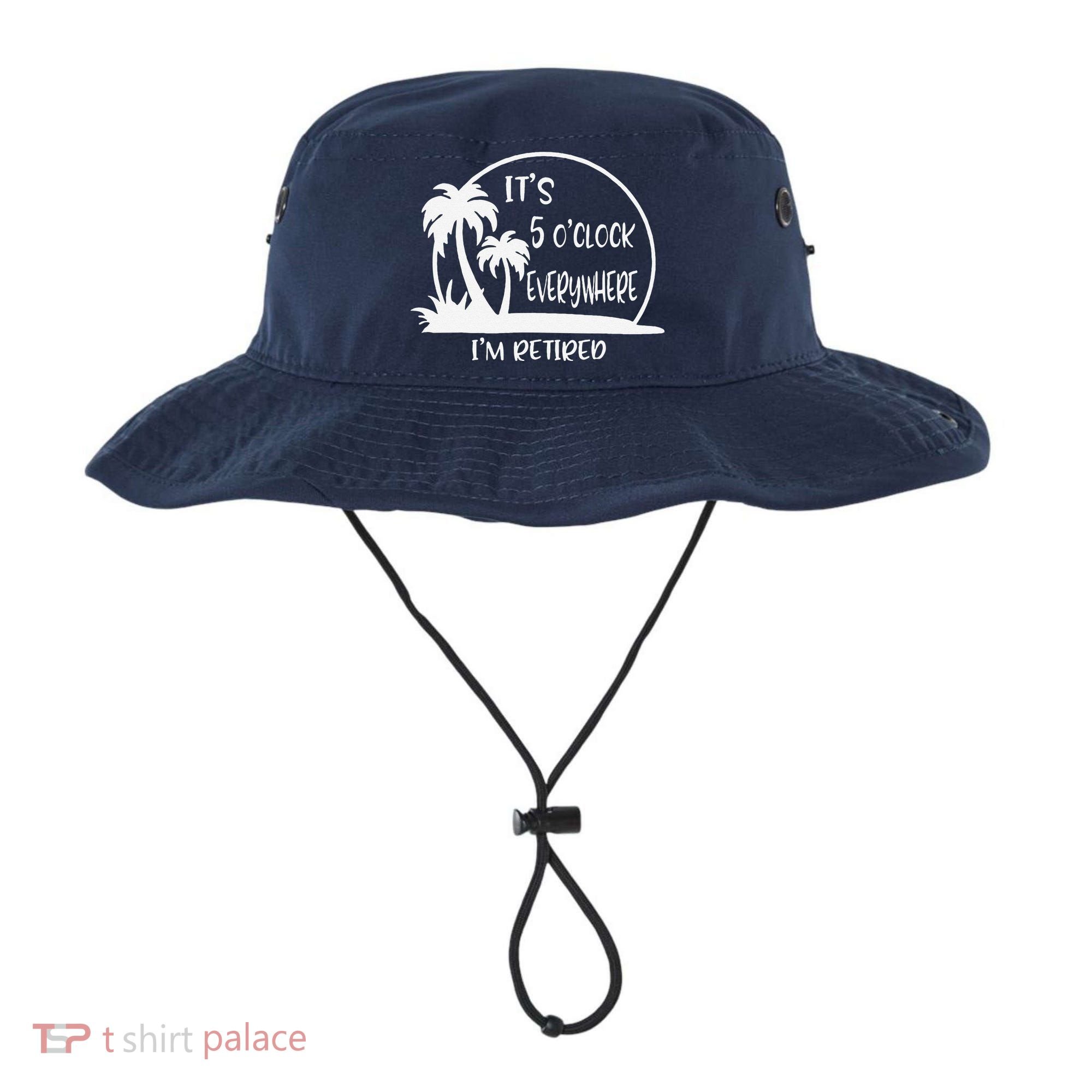 ItS 5 OClock Everywhere IM Retired Summer Vacation Funny Bucket Hat