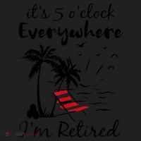 It's 5 O'Clock Everywhere I'm Retired Summer Beanie thumb 2