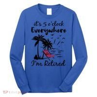 It's 5 O'Clock Everywhere I'm Retired Summer Long Sleeve Shirt thumb 0