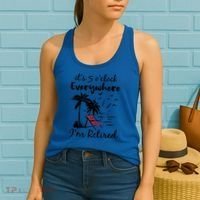 It's 5 O'Clock Everywhere I'm Retired Summer Women's Tank Top thumb 2