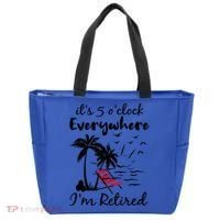 It's 5 O'Clock Everywhere I'm Retired Summer Tote Bag thumb 0