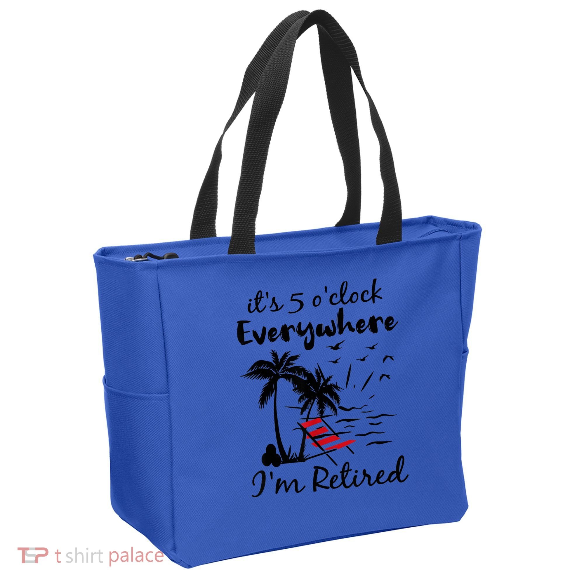 It's 5 O'Clock Everywhere I'm Retired Summer Tote Bag