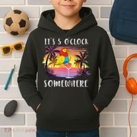 Its 5 Oclock Somewhere Its Time To Drink Something Kids Hoodie thumb 2