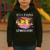 Its 5 Oclock Somewhere Its Time To Drink Something Kids Hoodie thumb 3