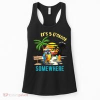 ItS 5 O’Clock Somewhere Parrot Sunset Drinking Women's Tank Top thumb 0