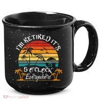 It's 5 O'Clock Everywhere I'm Retired summer Retirement 15oz Campfire Ceramic Mug thumb 0