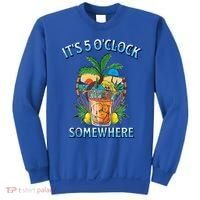 It's 5 O’clock Somewhere Summer Retro Sunset Drinking Sweatshirt thumb 0