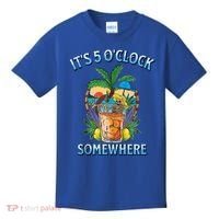 It's 5 O’clock Somewhere Summer Retro Sunset Drinking Kids T-Shirt thumb 0