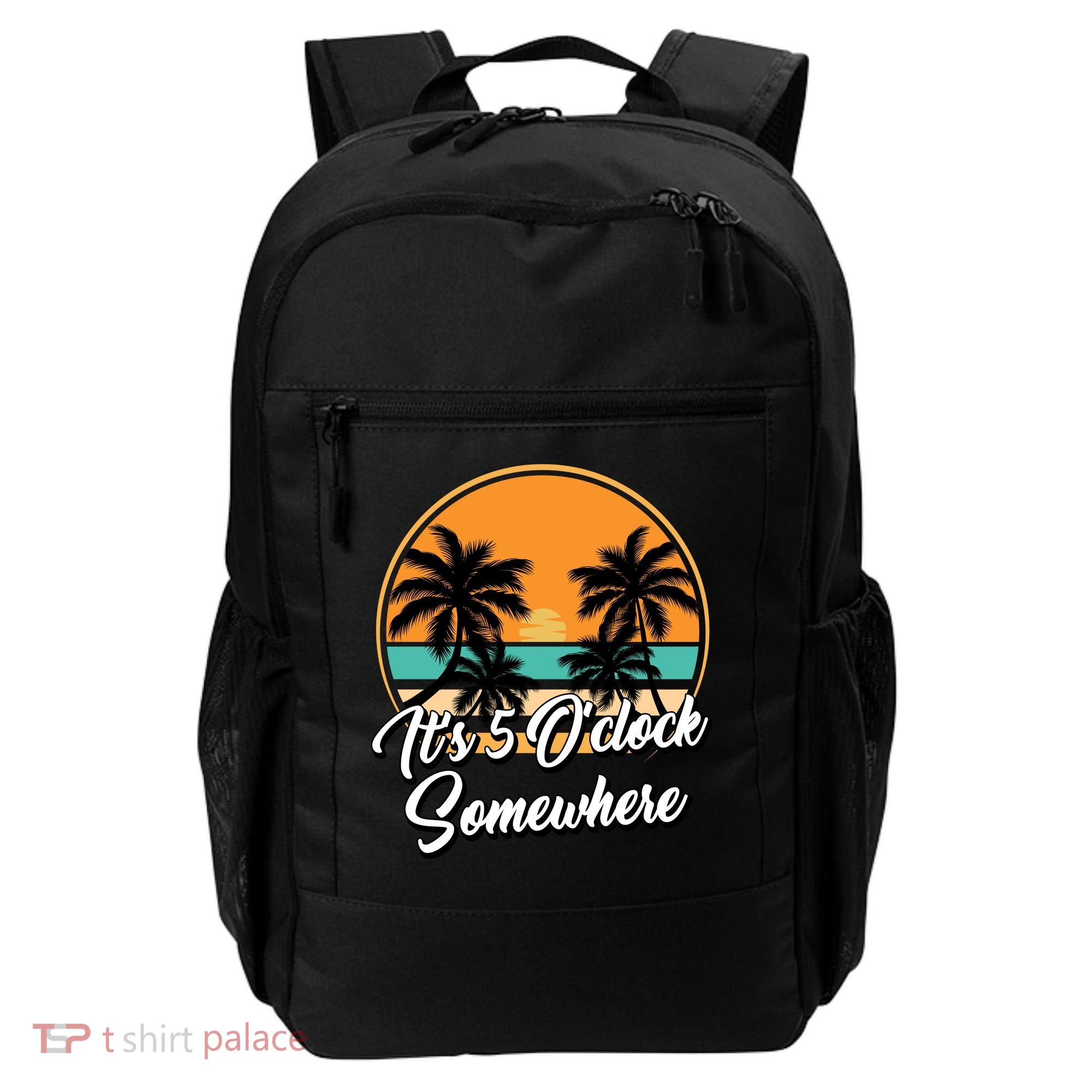 Its 5 O Clock Somewhere Funny Vacation Backpack