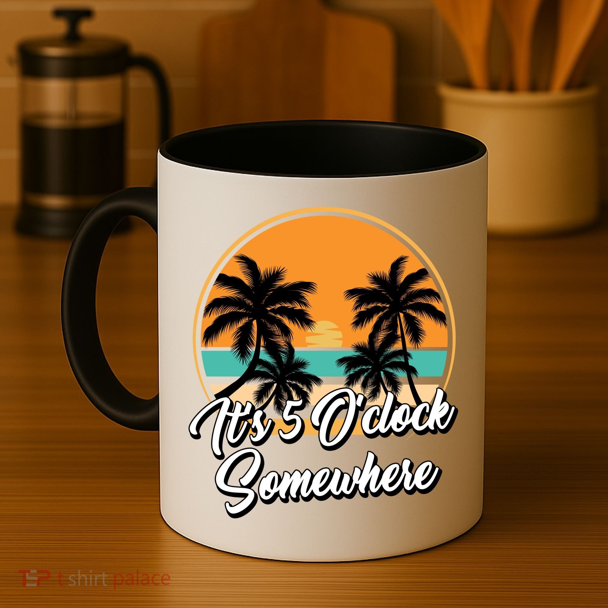 Its 5 O Clock Somewhere Funny Vacation Coffee Mug