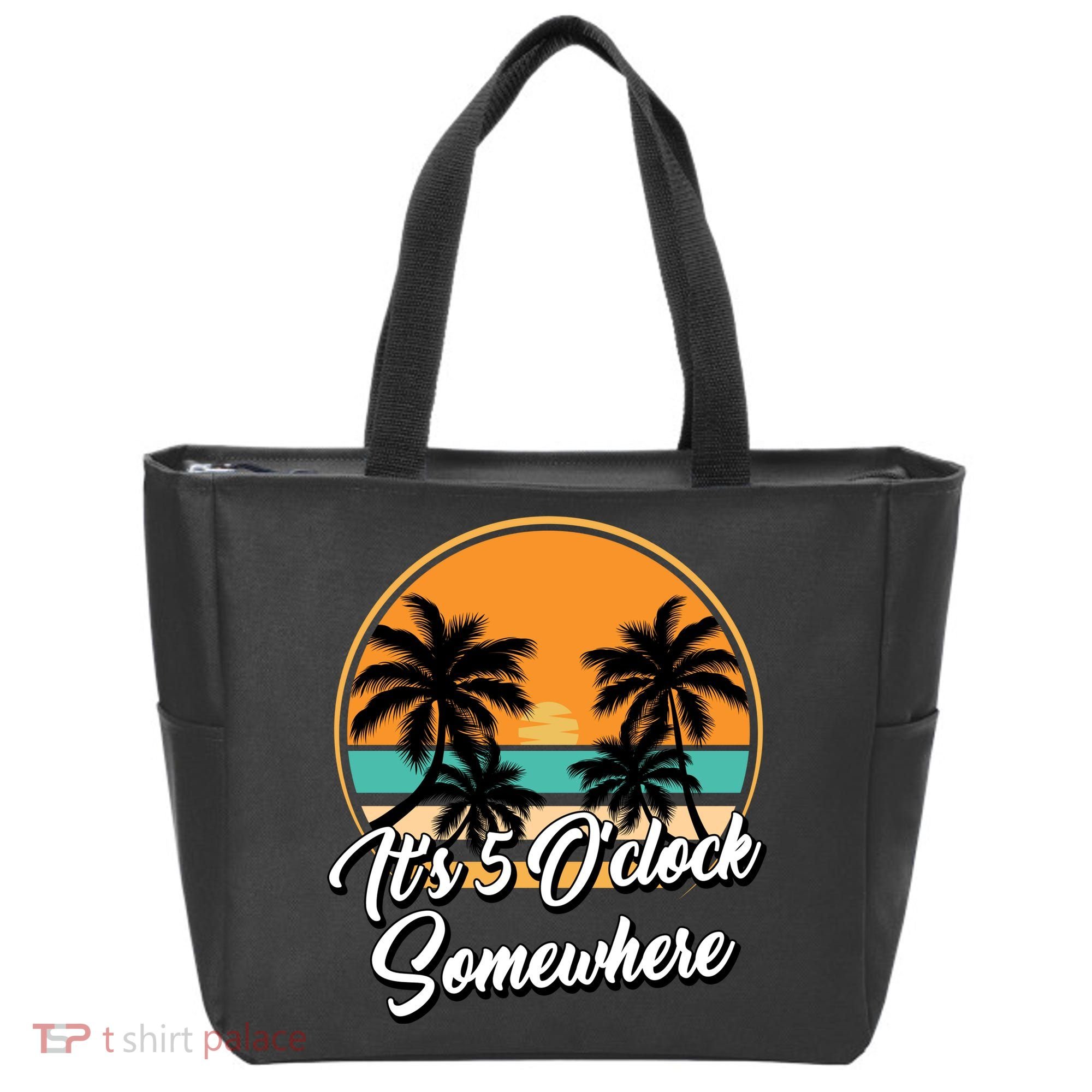Its 5 O Clock Somewhere Funny Vacation Tote Bag