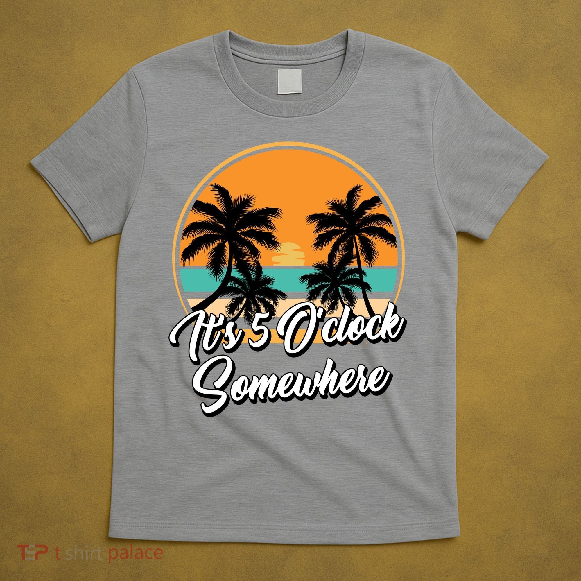 Its 5 O Clock Somewhere Funny Vacation T-Shirt