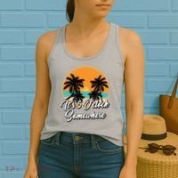Its 5 O Clock Somewhere Funny Vacation Women's Tank Top thumb 2