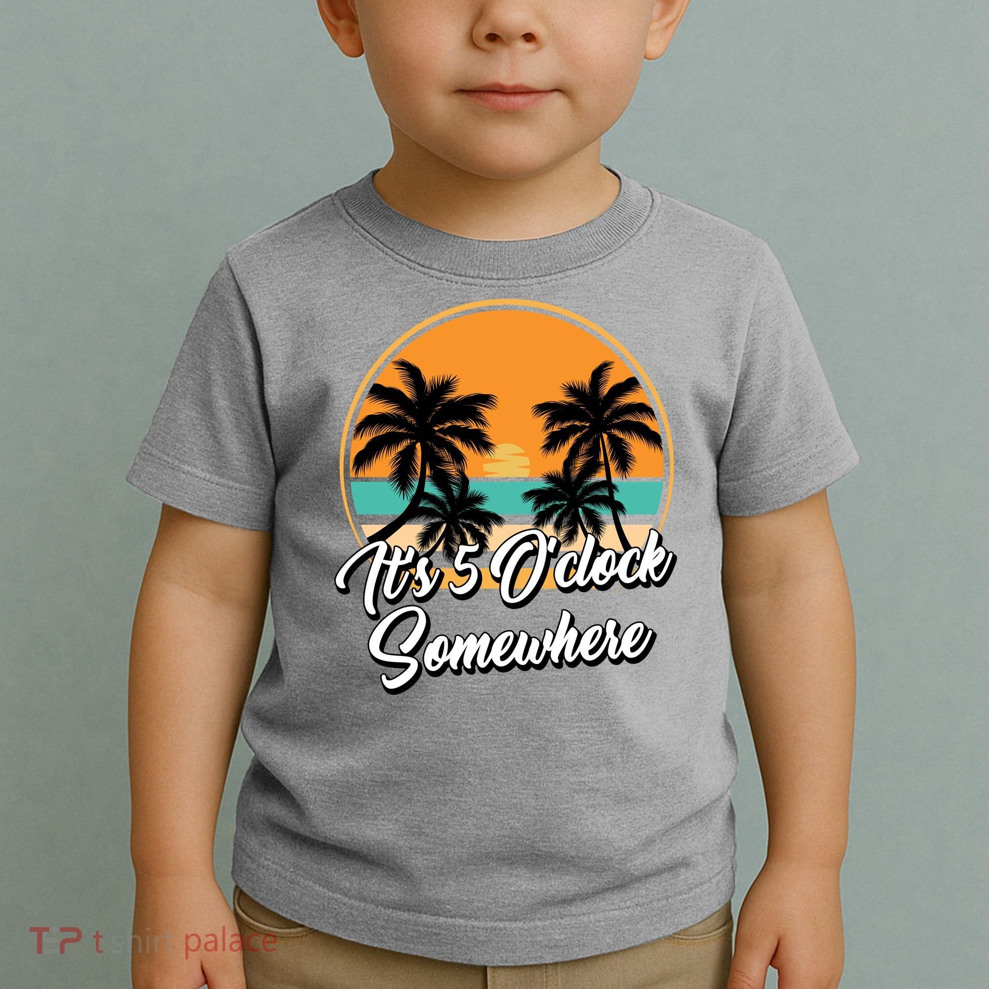 Its 5 O Clock Somewhere Funny Vacation Toddler T-Shirt