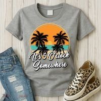Its 5 O Clock Somewhere Funny Vacation Women's T-Shirt thumb 3