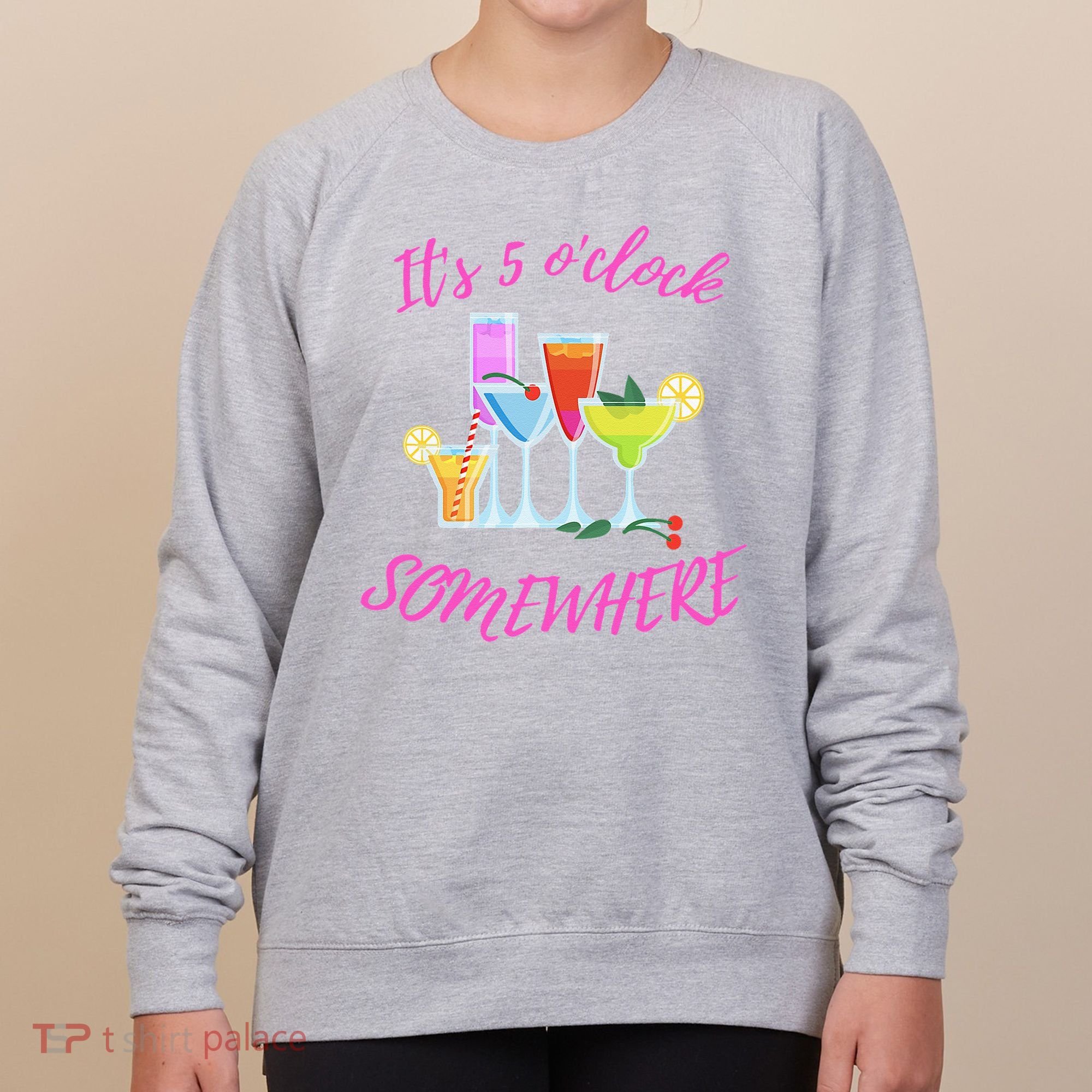 Its 5 O’clock Somewhere Hello Summer Beach Lover Summertime Women's Sweatshirt