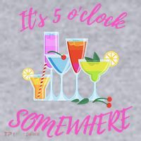 Its 5 O’clock Somewhere Hello Summer Beach Lover Summertime Women's Sweatshirt thumb 2