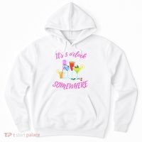 Its 5 O’clock Somewhere Hello Summer Beach Lover Summertime Hoodie thumb 0