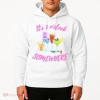 Its 5 O’clock Somewhere Hello Summer Beach Lover Summertime Hoodie thumb 2