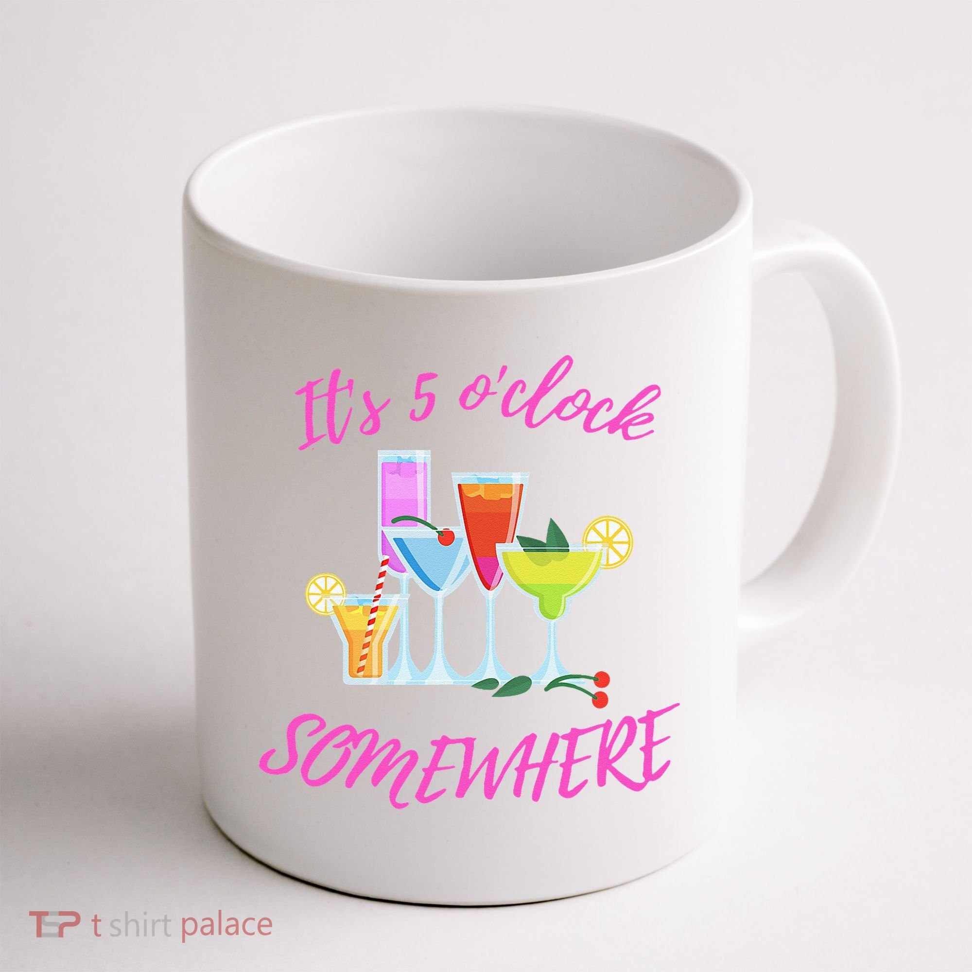 Its 5 O’clock Somewhere Hello Summer Beach Lover Summertime Coffee Mug