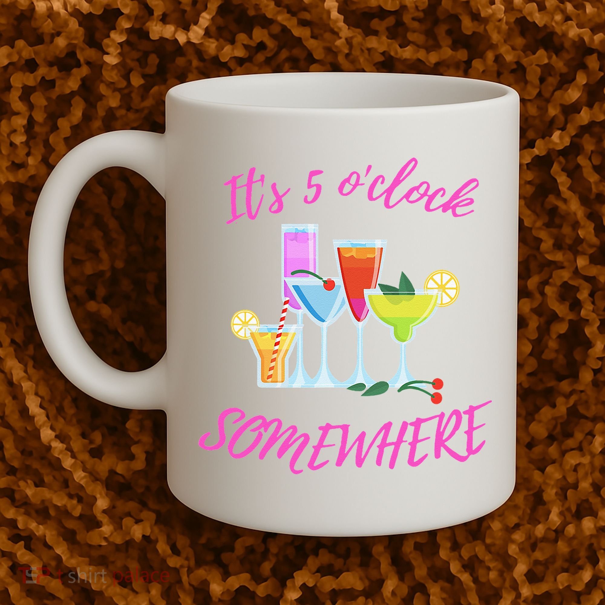 Its 5 O’clock Somewhere Hello Summer Beach Lover Summertime Coffee Mug