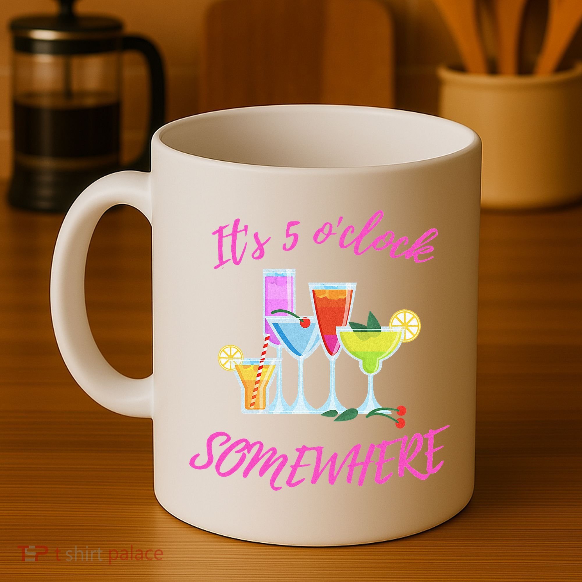 Its 5 O’clock Somewhere Hello Summer Beach Lover Summertime Coffee Mug