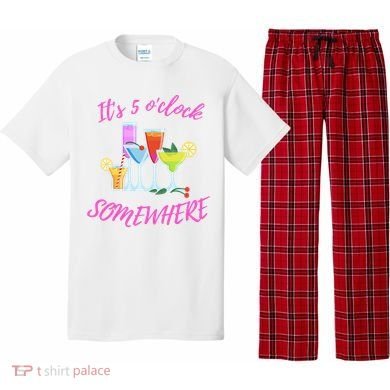 Its 5 O’clock Somewhere Hello Summer Beach Lover Summertime Pajama Set