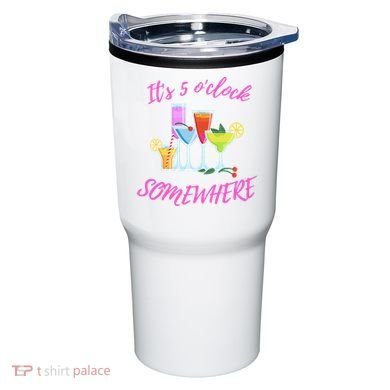 Its 5 O’clock Somewhere Hello Summer Beach Lover Summertime Tumbler